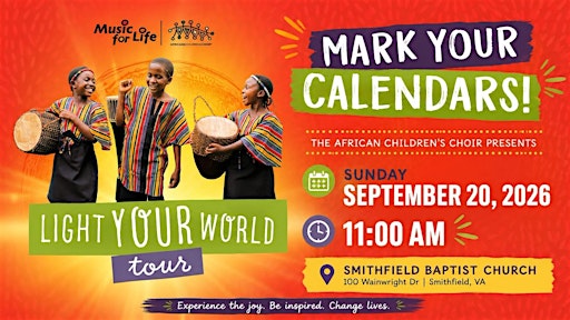 African Children's Choir Concert promotional graphic