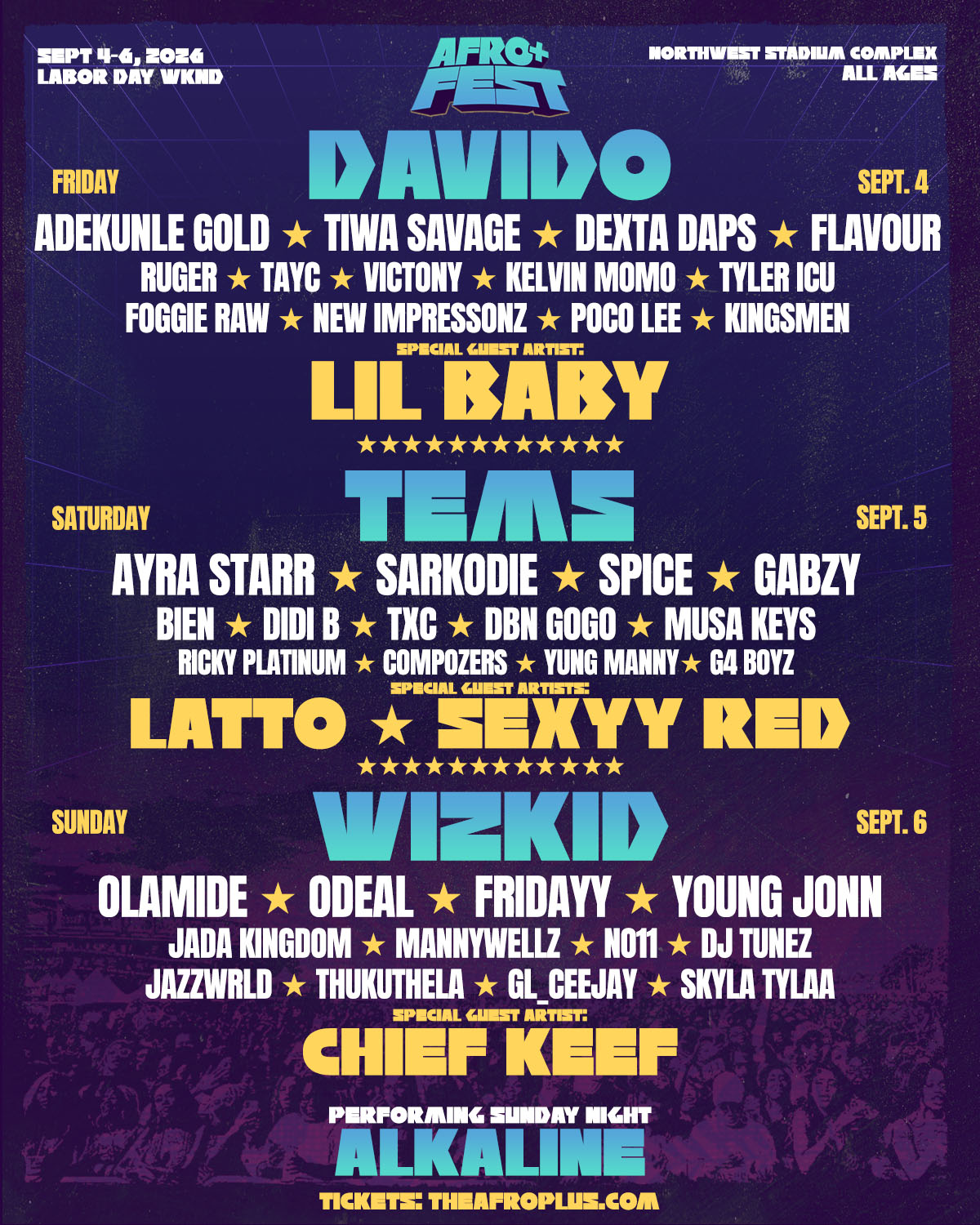 The Afro Plus Festival promotional graphic
