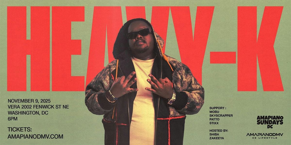 Afrohouse On The Roof with Heavy-K (South Africa) promotional graphic